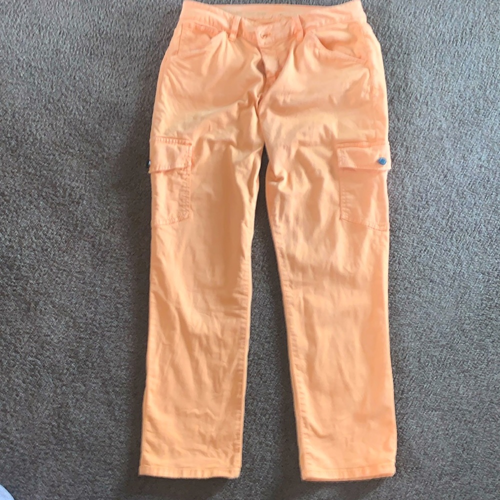 Talbots cotton cargo capri pants